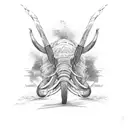 Scrap metel Mammoth tattoo design idea