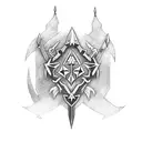 zelda sword simple tattoo design idea