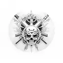 guns n roses rock group tattoo design idea