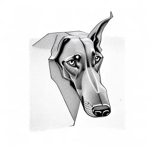 three headed Doberman, snarling tattoo design idea