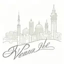 vienna by billy joel writing tattoo design idea