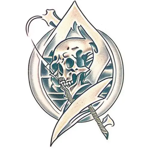 a necromancer  tattoo design idea