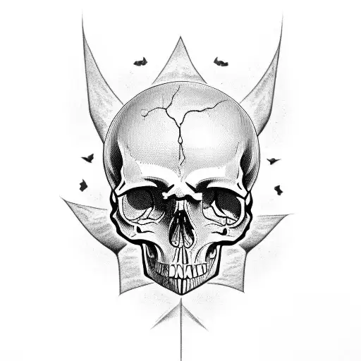 a skull turning into a head with the subtitles memento mori and memento vivere tattoo design idea