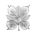 a five leaf black clover  tattoo design idea