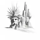 south america tattoo design idea