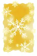 snowflake design with a neuron intertwined tattoo design idea