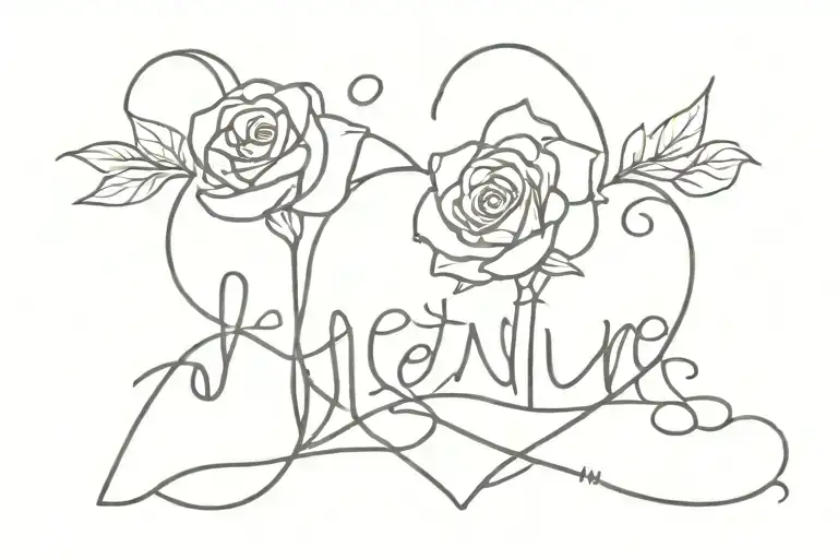 forever my favorite valentine tattoo design idea