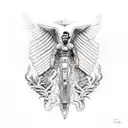 fall of icarus tattoo design idea