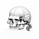 skeleton tattoo design idea