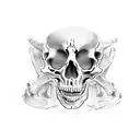 skeleton tattoo design idea