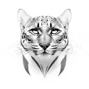 A gasman with panther-like qualities tattoo design idea