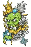 krone tattoo design idea