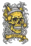 krone tattoo design idea
