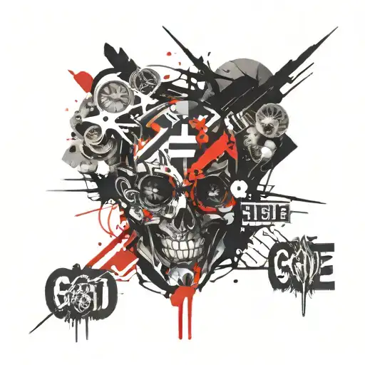 only god can judge me tattoo design idea