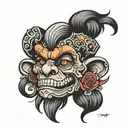 troll tattoo design idea