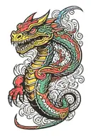 power ranger's dragon tattoo design idea