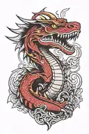 power ranger's dragon tattoo design idea