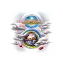 Heaven tattoo design idea