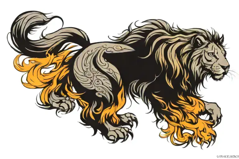 aslan tattoo design idea