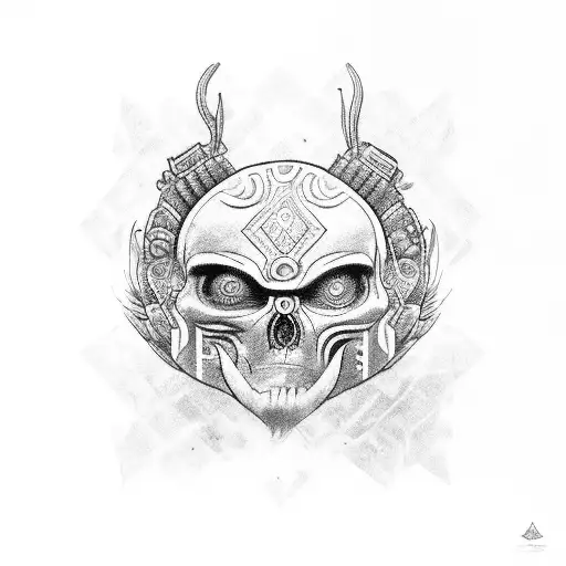 Tezcatlipoca tattoo design idea