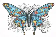 butter fly tattoo design idea