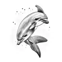 Dolphin tattoo design idea
