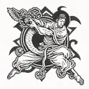 Gracie jiu jitsu tattoo design idea