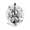 A cello made of musical notes and symbols tattoo design idea