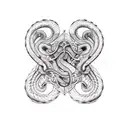 gemini snake tattoo design idea