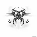Scorpion Eagle Phoenix  tattoo design idea
