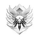 Scorpion Eagle Phoenix  tattoo design idea