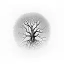 No tree can go to heaven unless it’s roots reach down to earth tattoo design idea