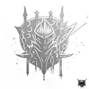 Dark souls 3 eclipse with sword like in the last boss tattoo design idea