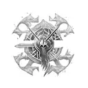 Dark souls 3 eclipse with sword like in the last boss its a landscape with sword in the ground its a throat tattoo tattoo design idea