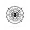Spider Web tattoo design idea