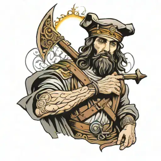 Soldier of Jesus Christ tattoo design idea