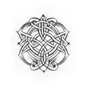 Celtic Knot arm sleeve tattoo design idea