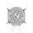 Celtic Knot arm sleeve tattoo design idea