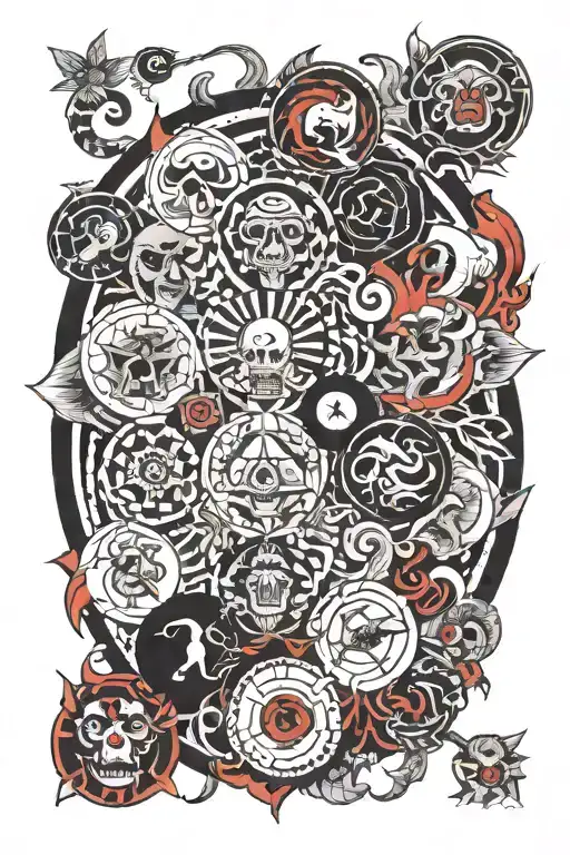 9 circles of hell tattoo design idea