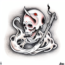 Grim Reaper tattoo design idea
