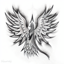 Phoenix tattoo design idea