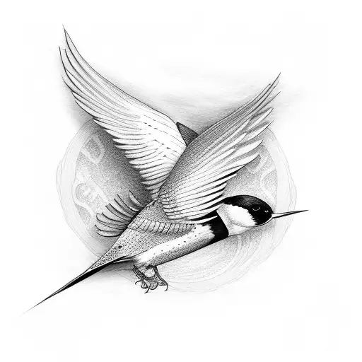 Swallow Bird tattoo design idea