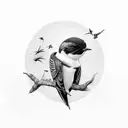 Swallow Bird tattoo design idea