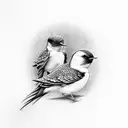 Swallow Bird tattoo design idea
