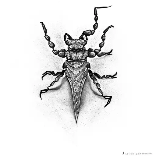 scorpion tribal tattoo design idea