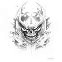 shaco  tattoo design idea