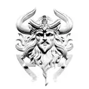 full arm slave of greek gods.  ares, poseidon, zeus, cerberus  tattoo design idea