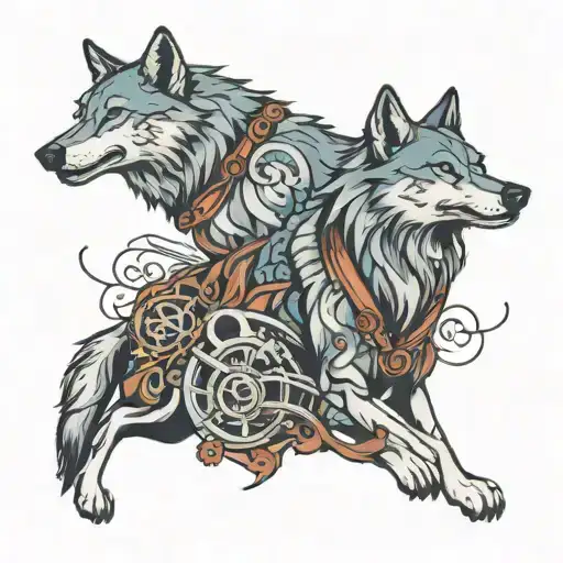 denver, music, and wolf  tattoo design idea