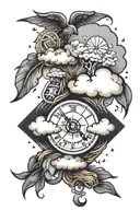 weather themed tattoo tattoo design idea