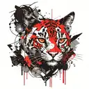 RedCrazyCat tattoo design idea